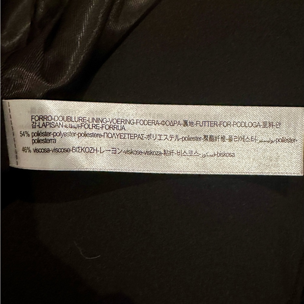 Zara Unstructured Vest, Black, Back Split, Drapes… - image 8